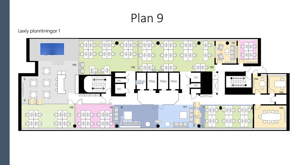 Ledig lokal högt upp i huset på Sveavägen 17 - #11