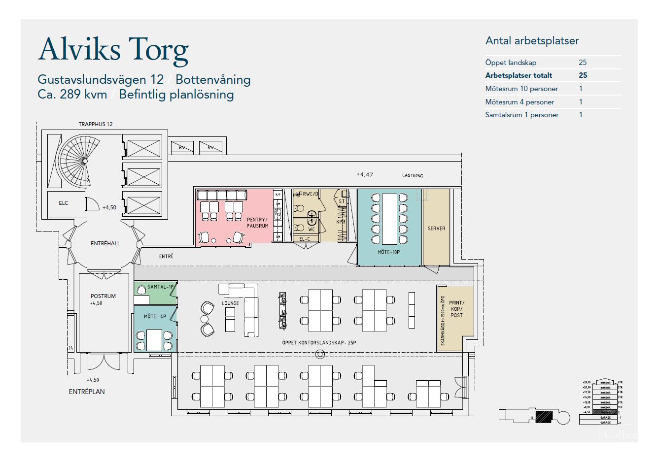 Unik kontorslokal på Alviks Torg - högt i tak och stora fina fönster mot vattnet - #2